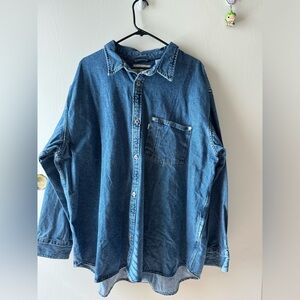 90s Levis Silver Tab Denim Shacket Unisex Women's / Men's